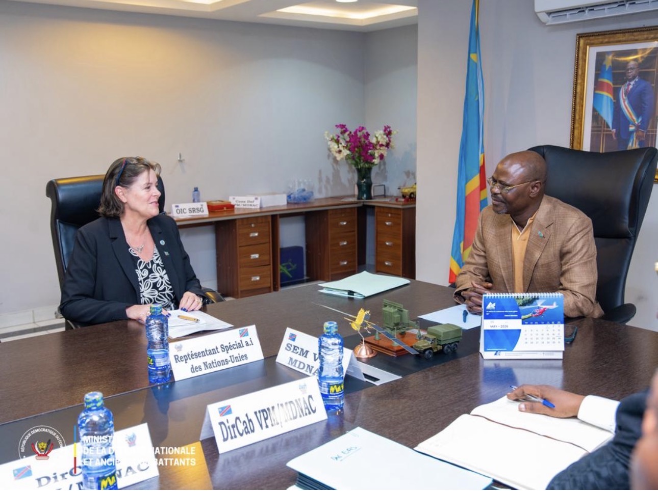 RDC : Guy Kabombo et la MONUSCO se penchent sur le renforcement de la coordination pour le retour de la paix